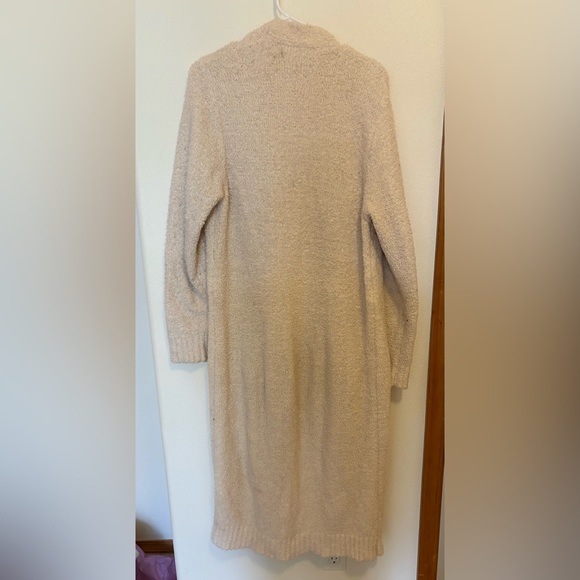 SKIMS Long Cardigan Boucle Robe Loungewear in Ivory / Bone